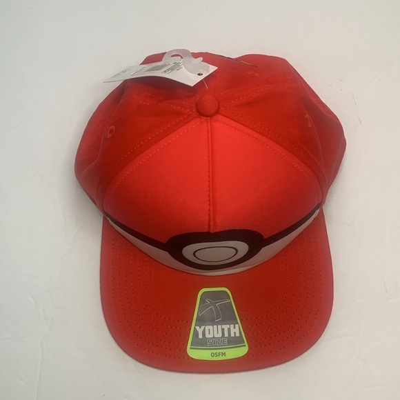 Kids Pokémon SnapBack Baseball Cap Poke Ball Youth NWT - Picture 4 of 10